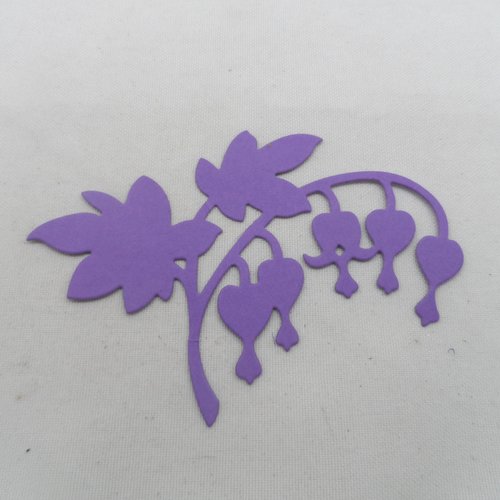 N°66 fleur  grappe clochette  en papier violet 