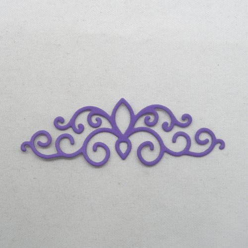 N°985  d'une "bordure" arabesque n°3 en papier  violet b  découpage fin