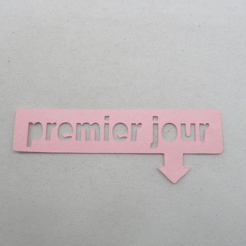 N°1223 étiquette premier jour avec  une "flèche"   en papier rose