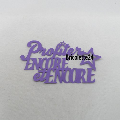 N°1216 mots profiter encore et encore avec  étoile   en papier violet