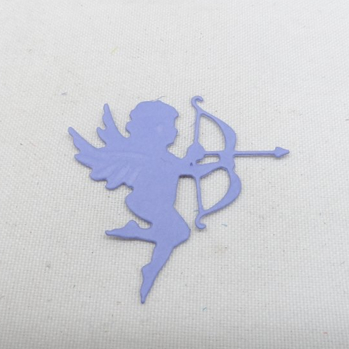 N°1225 cupidon  avec son arc et une flèche    en papier  violet