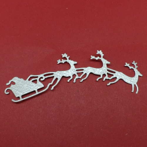 10 x A5 Petits Établissements papier de Noël et C6 enveloppes assorties –  Liste de Père Noël avec elfes Traineau et rennes