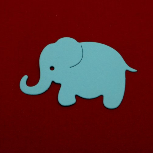 N°1378   petit éléphant  en papier    découpage