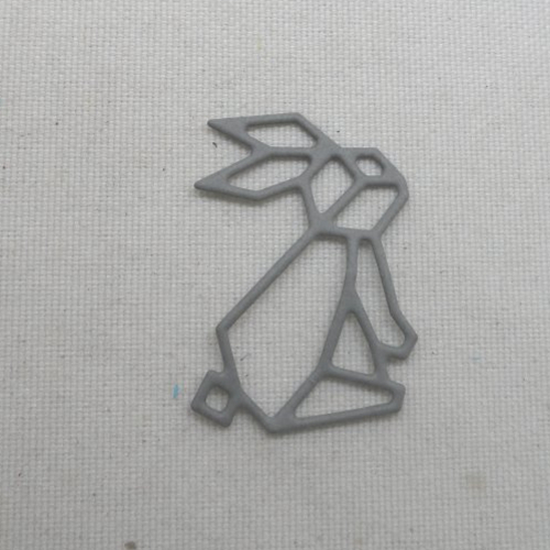 N°1397 petit  lapin  forme géométrique en papier  découpage