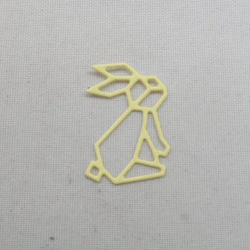 N°1397 petit  lapin  forme géométrique en papier   découpage