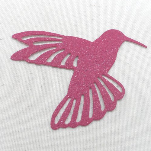 N°471 d'un joli  oiseau colibris  en papier    découpage