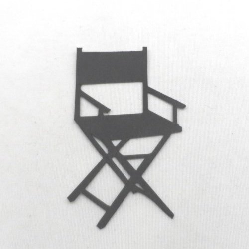 N°143 fauteuil cinéma en papier noir a vendu à l'unité découpage fin