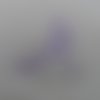 N°850  d'une femme aux trois chiens chihuahua  en papier violet   découpage fin 