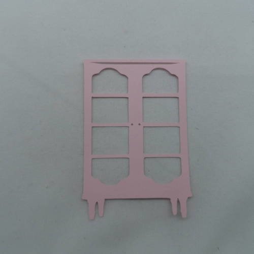 N°825 jolie petite armoire  en papier  rose