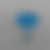 N°810 grappe de ballons cœurs  en papier bleu turquoise   découpage fin