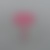 N°810 grappe de ballons cœurs  en papier rose   découpage fin