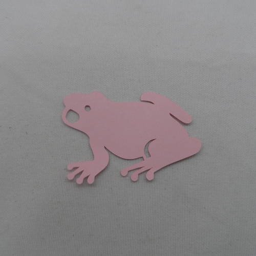 N°778 jolie petite grenouille  en papier  rose    découpage fin 