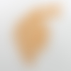 N°606 joli paon  avec sa grande queue  en papier tapisserie orange rouille  découpage  fin