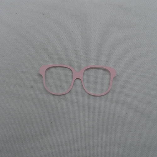 N°353 d'une paire de lunette en papier rose + foncé   découpage fin