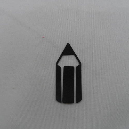 N°756 petit crayon en deux morceaux 756  en  papier noir