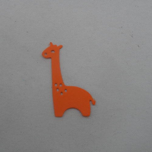 N°757 une jolie  petite girafe "jouet" en papier orange 