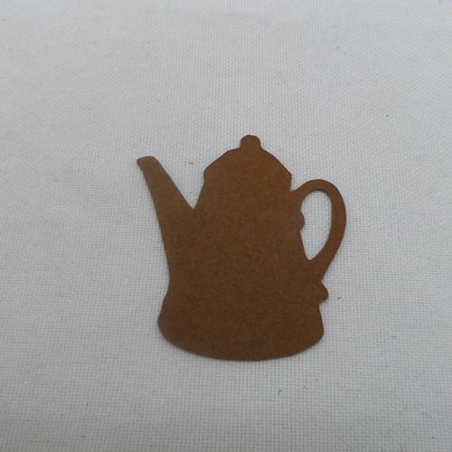 N°394 petite cafetière en papier marron 
