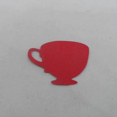 N°395 bol avec anse  en papier rouge