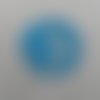 N°667 superbe globe terrestre   en papier bleu turquoise   découpage fin 