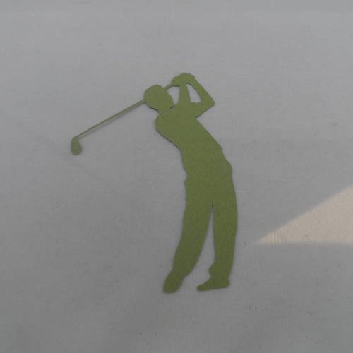 N°478 d'un golfeur en papier vert clair