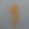 N°618 fée clochette debout  en papier tapisserie orange  découpage 