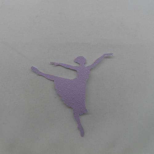 N°206 d'une jolie  danseuse en papier tapisserie    violet 