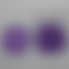 N°529 d'un lot de quatre boutons carrés  en papier violet   découpage fin 