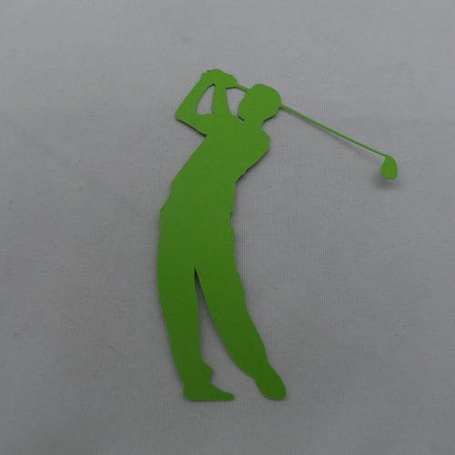 N°478  d'un golfeur en papier vert n°1