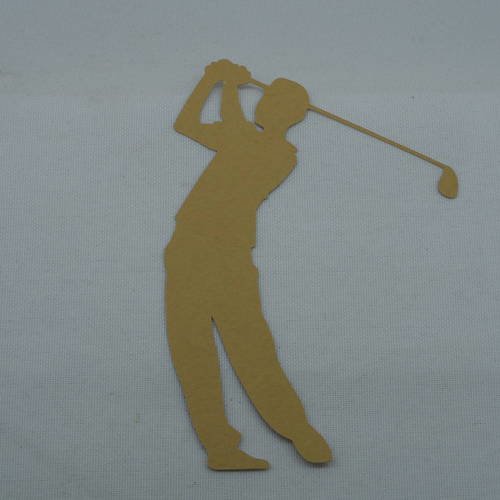 N°478 d'un golfeur en papier beige