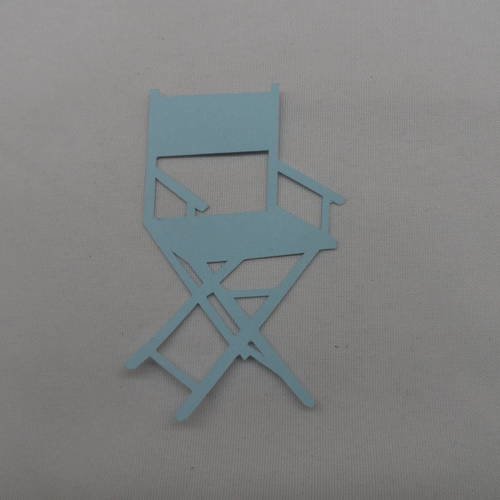 N°143 fauteuil cinéma en papier bleu pale   vendu à l'unité découpage fin 
