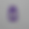 N°431 petit pot de bébé cœur  en papier  violet vif  découpage  fin 