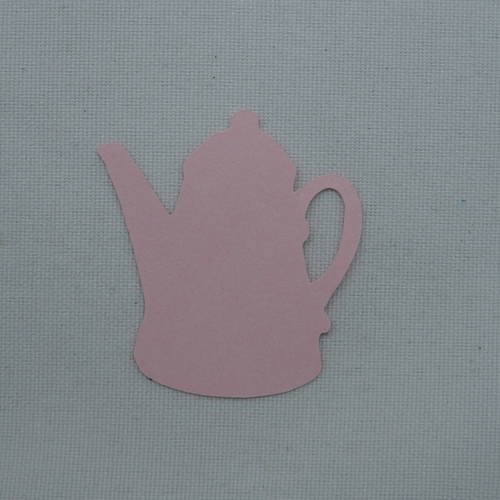N°394 petite cafetière en papier rose