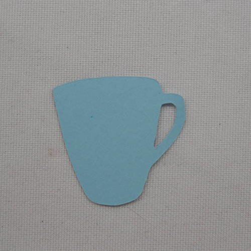 N°396 mug avec anse  en papier bleu