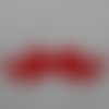 N°359 moustache en papier  rouge pour  embellissement 