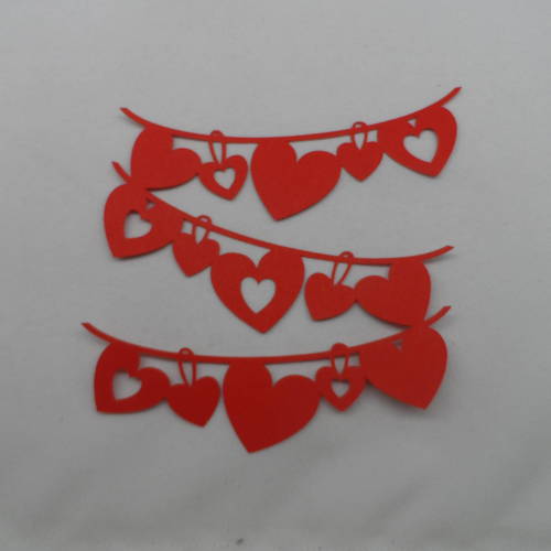 CCINEE Guirlande En Papier à Suspendre En Forme De Cœur Rose De 16 M Pour Saint-Valentin, Fête Prénuptiale, Décoration De Fête De Mariage