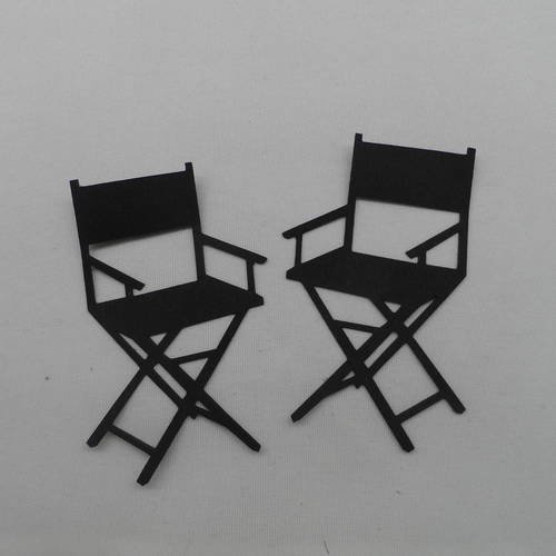 N°143 fauteuil cinéma en papier noir  vendu à l'unité découpage fin 