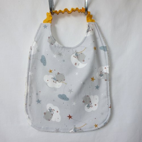 Bavoir chats, cadeau bébé, bavoir élastiqué