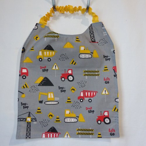 Serviette de table maternelle, serviette de cantine élastiquée