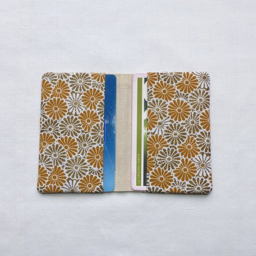 Porte-cartes pliable, rangement deux cartes, etui permis de conduire