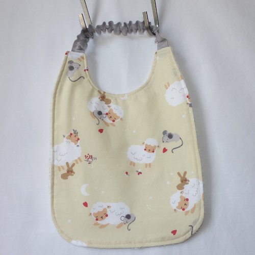 Bavoir pratique, cadeau naissance, bavoir en éponge de bambou