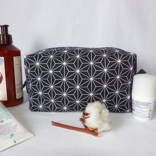 Trousse de toilette en tissu japonais, cadeau fête des pères