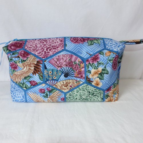 Trousse de toilette en tissu japonais