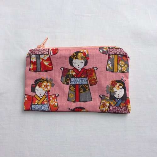 Etui tampons périodiques, porte-monnaie geishas