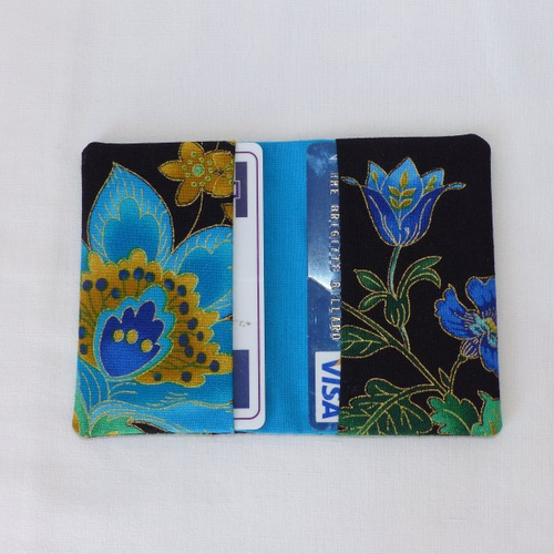 Etui toutes cartes, porte-cartes en tissu de créateur