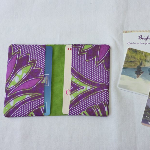 Porte-cartes en tissu africain, étui pour cartes pratique en tissu wax