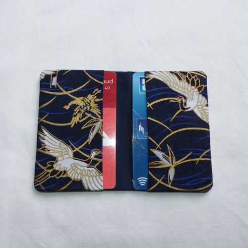 Porte-cartes en tissu japonais, étui de sac