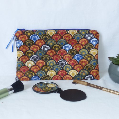 Trousse  en tissu japonisant, idée cadeau