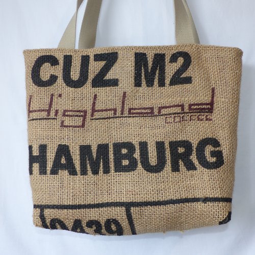 Sac en toile de jute recyclé, sac a café
