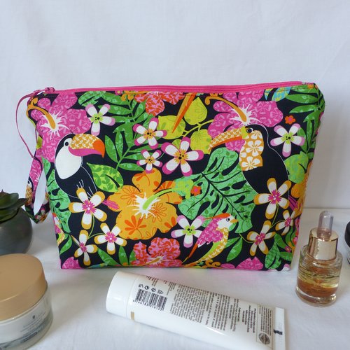 Trousse de toilette en tissu de créateur, trousse de voyage
