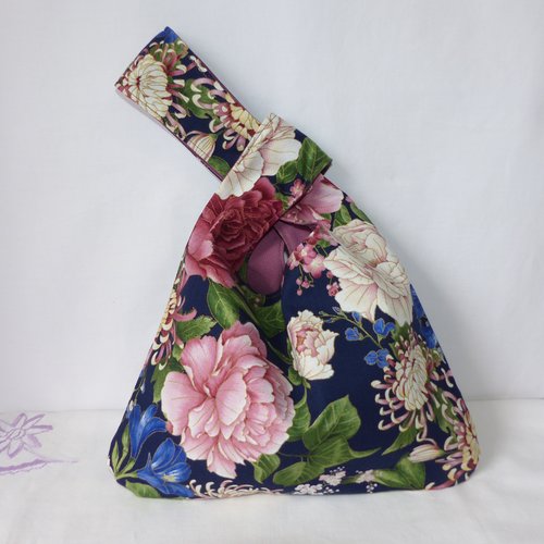Sac en tissu japonais, sac à noeud, knot bag